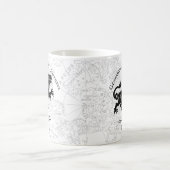 Löwe Sternzeichen Vintage Astrologie Custom Kaffeetasse (Mittel)