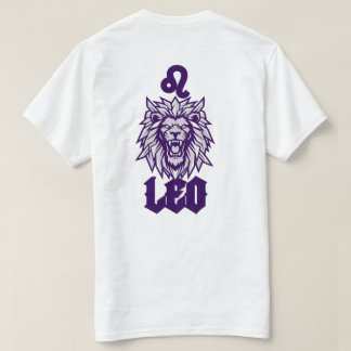 Löwe-Sternzeichen Violett Cyber-Maskottchen T-Shirt
