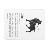 Löwe-Sternzeichenposter Magnet (Horizontal)