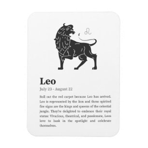 Löwe-Sternzeichenposter Magnet