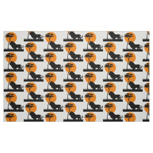 Löwe Stoff (Fat Quarter (45,7 x 55,9 cm))