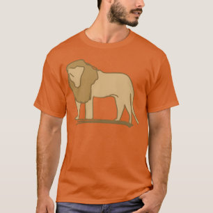 Löwe Symbol Tier Raubtier braun Familie T-Shirt