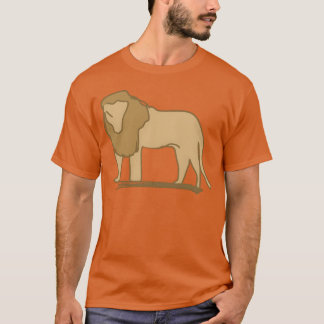 Löwe Symbol Tier Raubtier braun Familie T-Shirt