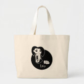 Löwe-Taschen-Tasche Jumbo Stoffbeutel (Vorne)