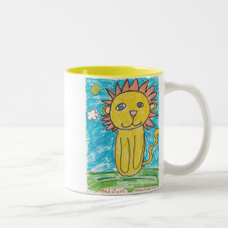 Löwe-Tasse Zweifarbige Tasse