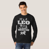Löwe Thing Sternzeichen Astrologie T-Shirt (Vorne ganz)