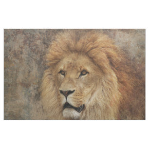Löwe-Tier-Afrika-Natur Stoff