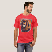 Löwe Tier Safari Löwe Geschenk T-Shirt (Vorne ganz)