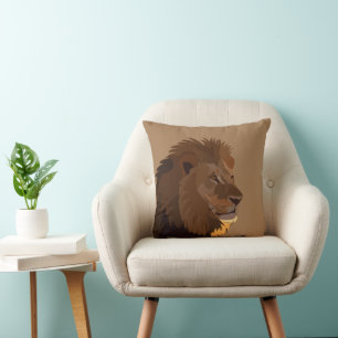 Löwe Tier Wildnis Löwe Kissen