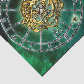 Löwe-Tierkreis-Astrologieentwurf Seidenpapier (Ausschnitt)