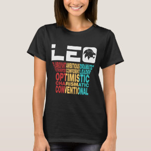 Löwe-Tierkreis-Charakter T-Shirt