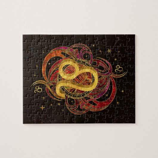 Löwe-Tierkreis-Feuerelement Puzzle (Horizontal)