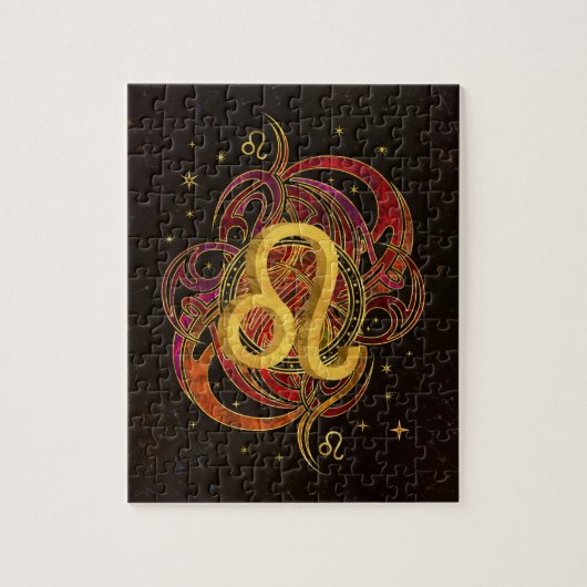 Löwe-Tierkreis-Feuerelement Puzzle (Vertikal)