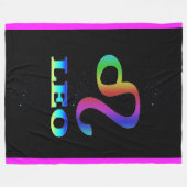 Löwe-Tierkreis-Fleece-Decke Fleecedecke (Vorderseite (Horizontal))