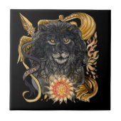 Löwe-Tierkreis Fliese (Vorderseite)