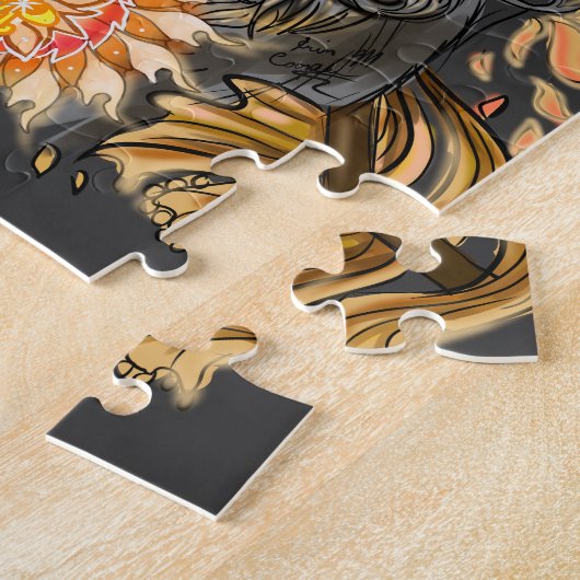 Löwe-Tierkreis Puzzle (Seite)