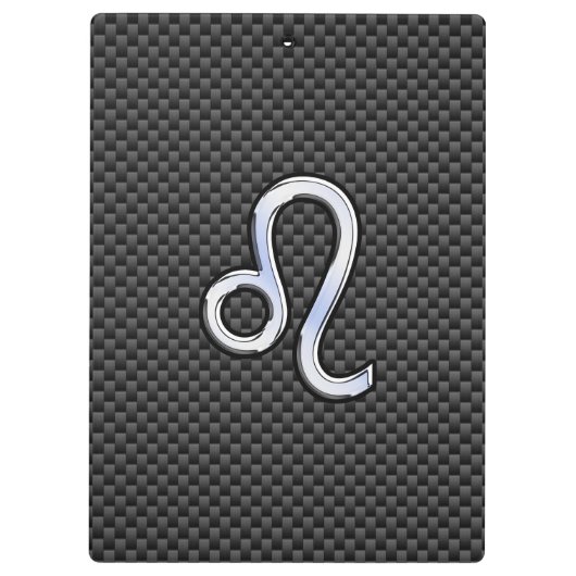 Löwe-Tierkreis-Symbol auf Klemmbrett (Rückseite)