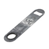 Löwe-Tierkreis-Symbol in Schmutz beunruhigter Art Speedflaschenöffner (Vorderseite Schrägansicht)