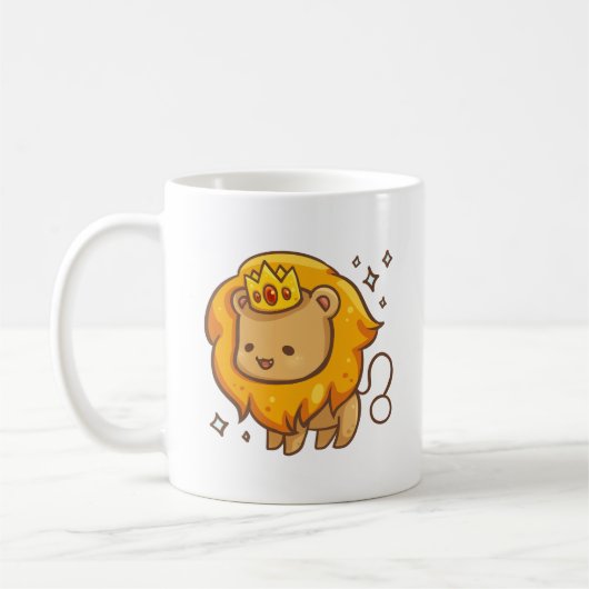 Löwe-Tierkreis-Tier-Tasse Kaffeetasse (Links)