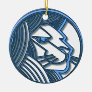 Löwe-Tierkreis-Verzierung Keramik Ornament