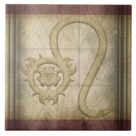 Löwe-Tierkreis-Zeichen Fliese