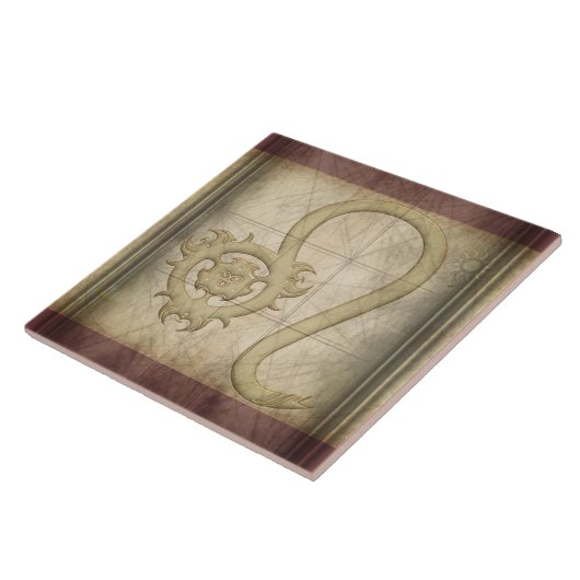 Löwe-Tierkreis-Zeichen Fliese (Seite)