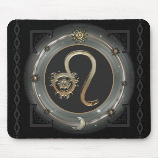 Löwe-Tierkreis-Zeichen Mousepad (Vorne)