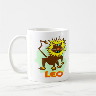 Löwe-Tierkreis-Zeichen-Tasse Kaffeetasse