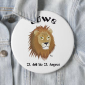 Löwe-Tierkreiszeichen Button (Beispiel)