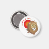 Löwe - Tierkreiszeichen Magnet (Vorderseite/Rückseite)