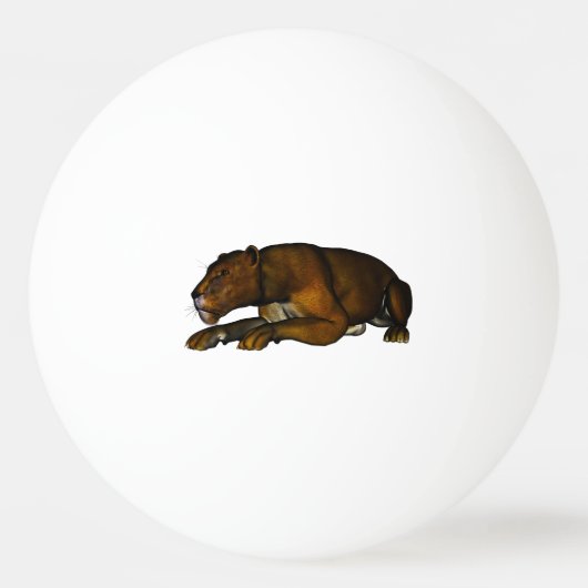 Löwe Tischtennisball (Vorderseite)