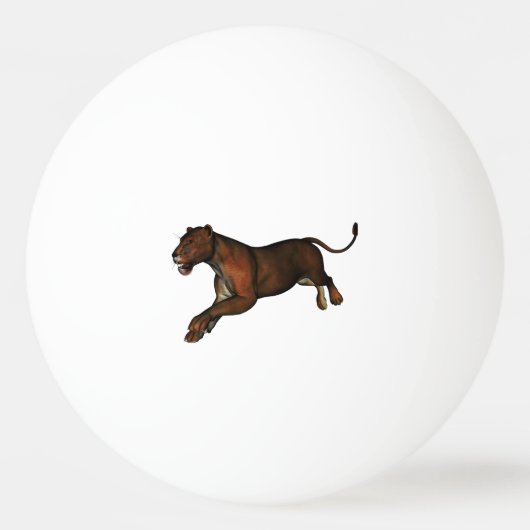 Löwe Tischtennisball (Vorderseite)