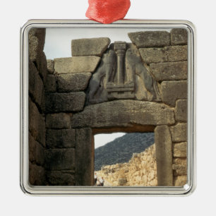 Löwe-Tor über dem Eingang Ornament Aus Metall