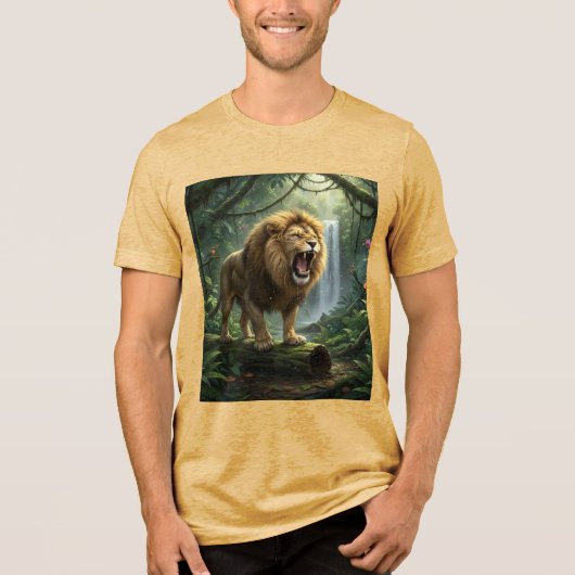 Löwe Tri-Blend shirt (Vorderseite)