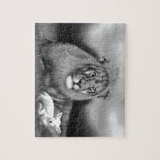 Löwe u. das Lamm Puzzle (Vertikal)