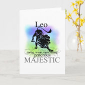 Löwe über Sie Karte (Gelbe Blume)