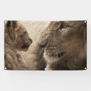 LÖWE UND CUB-Fahne Banner