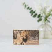 Löwe und CUB-Visitenkarte Visitenkarte (Stehend Vorderseite)