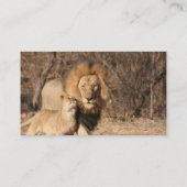 Löwe und CUB-Visitenkarte Visitenkarte (Rückseite)