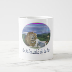 Löwe und das Lamm christlich Jumbo-Tasse