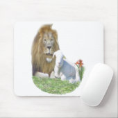 Löwe und das Lamm Christliche Geschenke Mousepad (Mit Mouse)