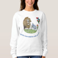 Löwe und das Lamm Christlicher T - Shirt