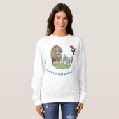 Löwe und das Lamm Christlicher T - Shirt (Vorne ganz)