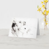 Löwe und das Lamm Karte (Gelbe Blume)