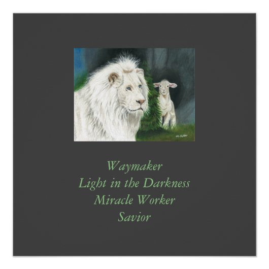 Löwe und das Lamm Poster (Vorderseite)