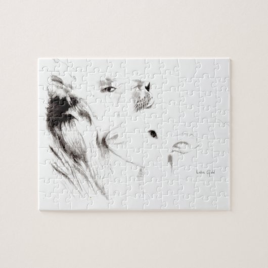 Löwe und das Lamm Puzzle (Horizontal)