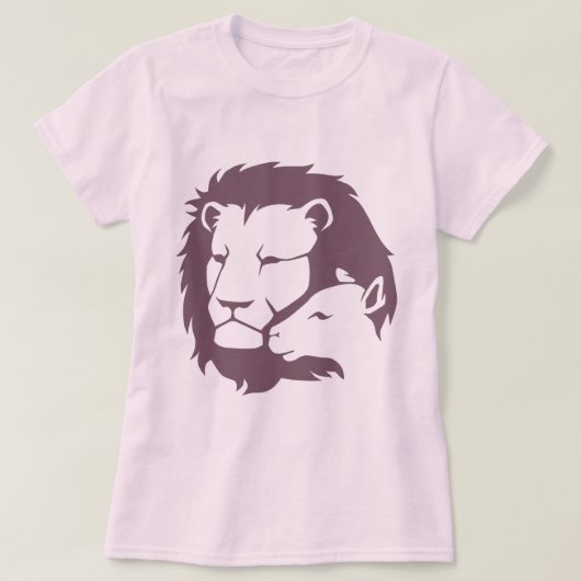 Löwe und das Lamm T-Shirt (Design vorne)