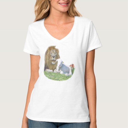 Löwe und der Lamm-T - Shirt (Vorderseite)