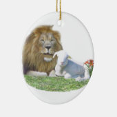 Löwe und die christliche Lammkunst Keramikornament (Rechts)