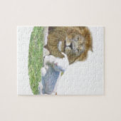 Löwe und die christliche Lammkunst Puzzle (Horizontal)